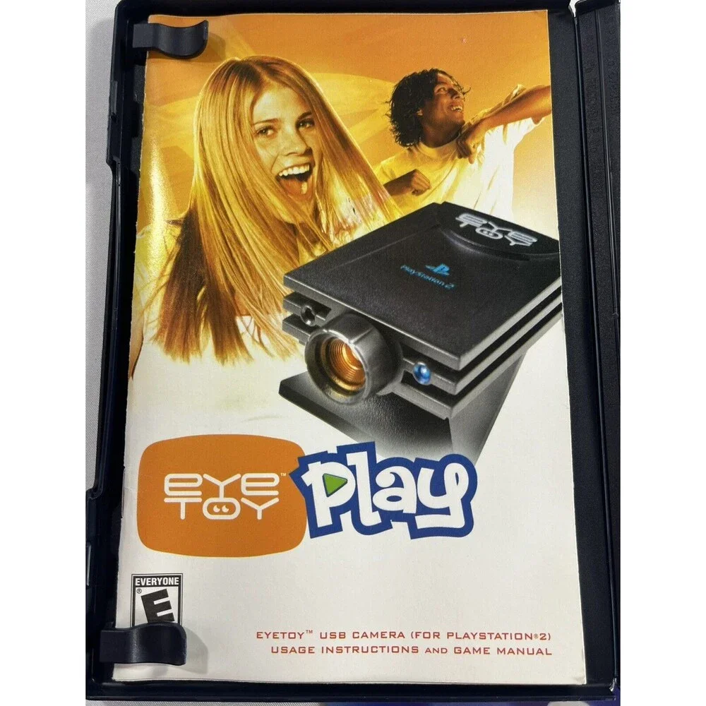Eye Toy Play Sony PlayStation 2 Black Label Complete with Manual & Insert Tested
